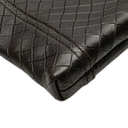 Bottega Veneta Intrecciato Crossbody Shoulder Bag Dark Brown Leather — view 4