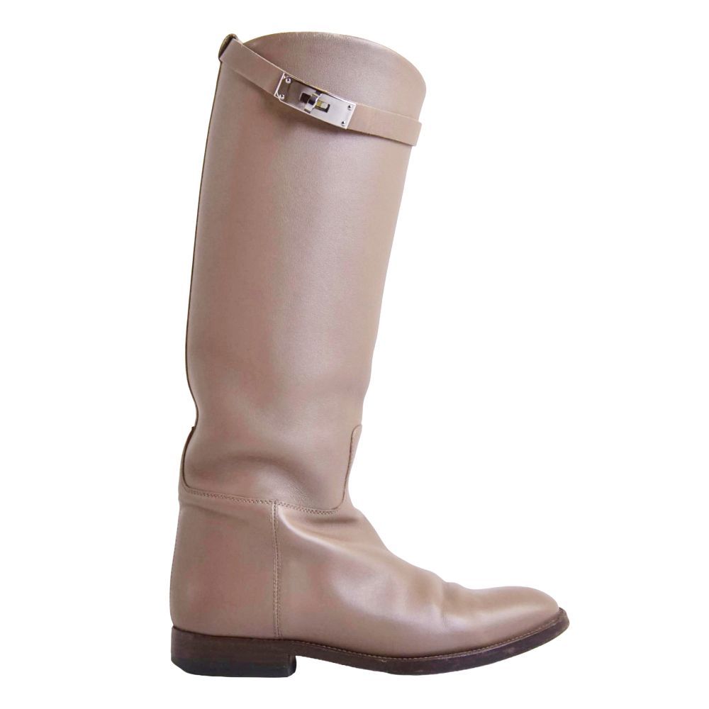 Hermes Long Boots Jumping Kelly Leather