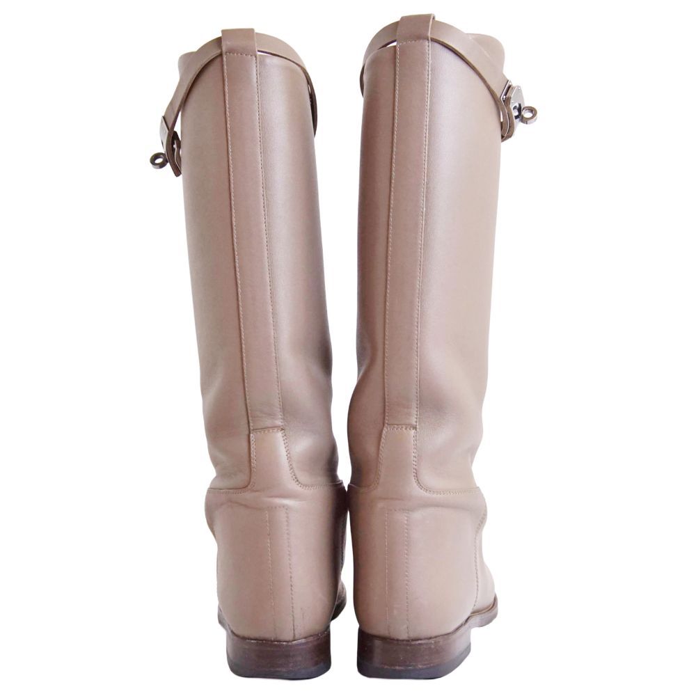 Hermes Long Boots Jumping Kelly Leather