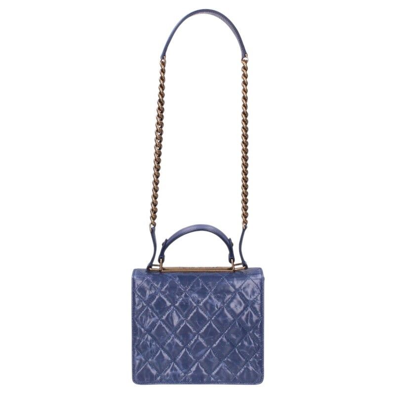 Chanel 2.55 Top Handle Vintage Calfskin Chain Shoulder Bag — view 2