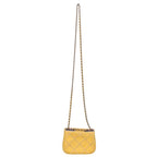 Chanel Quilted Full Flap Canvas Leather Chain Shoulder Bag — view 2