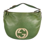 Gucci Blondie Hobo Shoulder Bag Leather Green