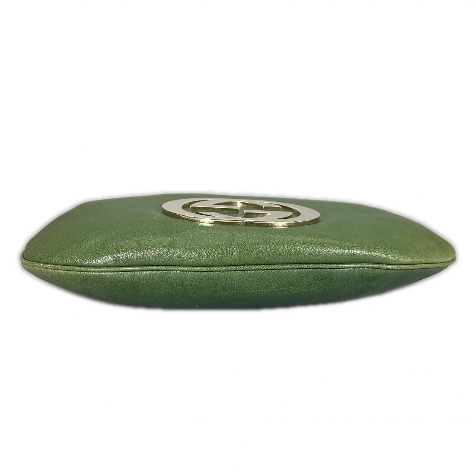 Gucci Blondie Hobo Shoulder Bag Leather Green — view 4