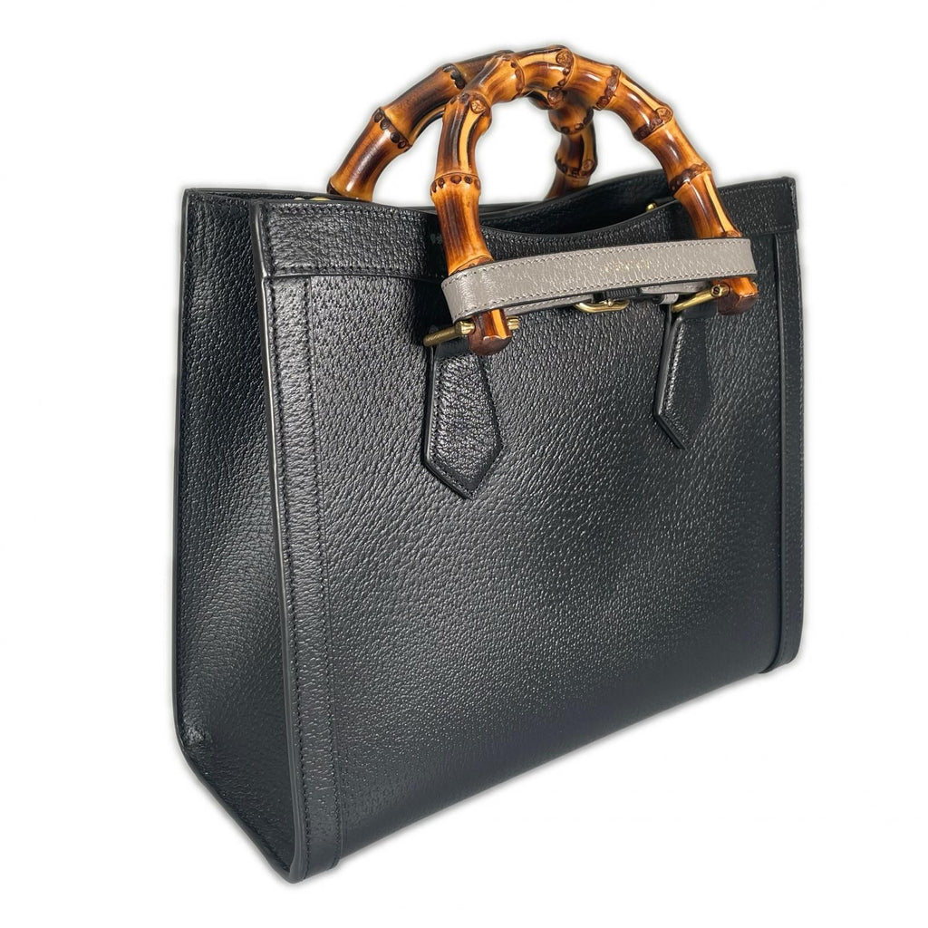 Gucci Diana Medium Bamboo Handbag Leather Black — view 4