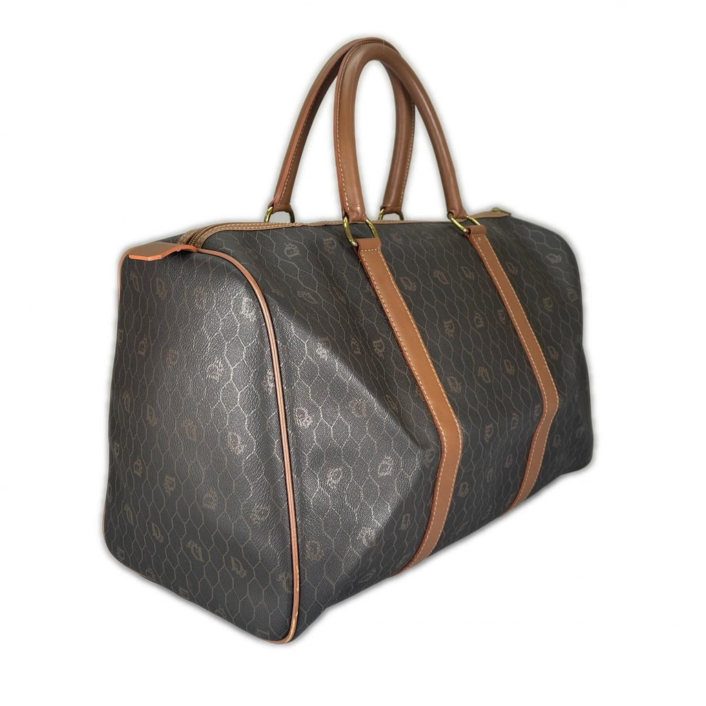 Dior Honeycomb 45 Boston Bag Leather Brown — view 3
