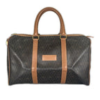 Dior Honeycomb 45 Boston Bag Leather Brown