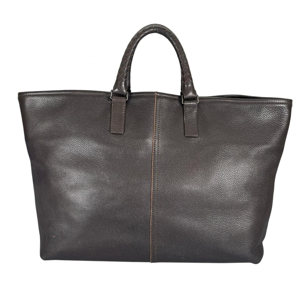 Bottega Veneta Intrecciato Tote Bag Leather Brown