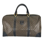 Celine Macadam 45 Boston Bag Leather Brown