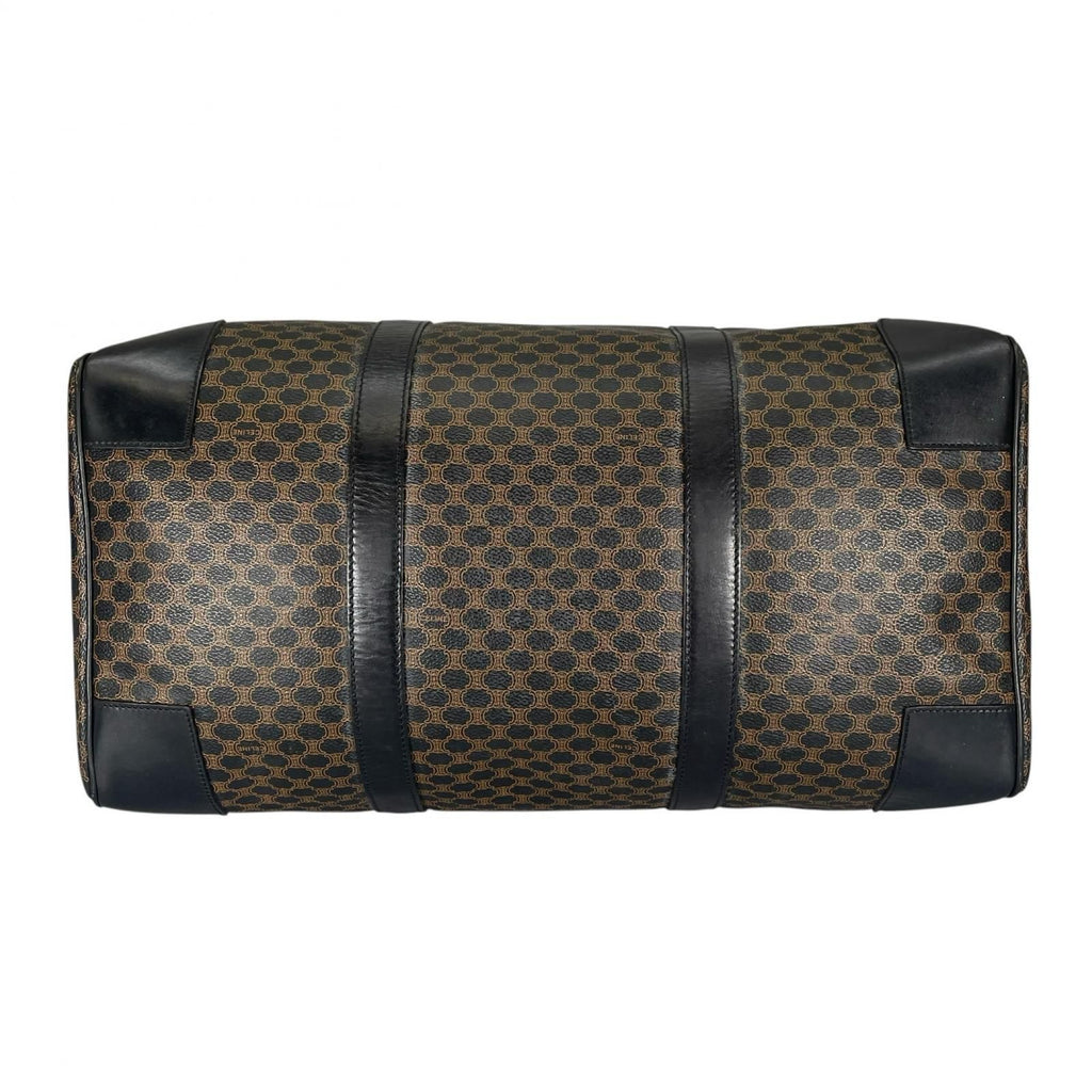 Celine Macadam 45 Boston Bag Leather Brown — view 4
