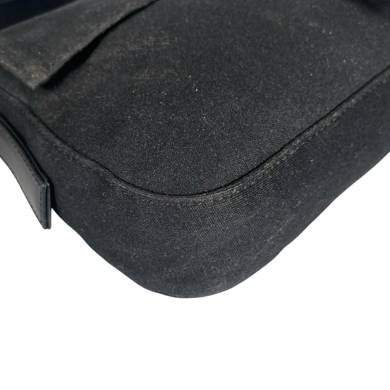 Fendi Mamma Baguette Handbag Jersey Black — view 7