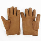 Hermes 7 Gloves Series Button Leather Sheep Camel Brown Tea Gold — view 3