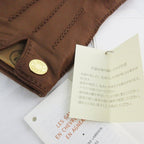 Hermes 7 Gloves Series Button Leather Sheep Camel Brown Tea Gold — view 5
