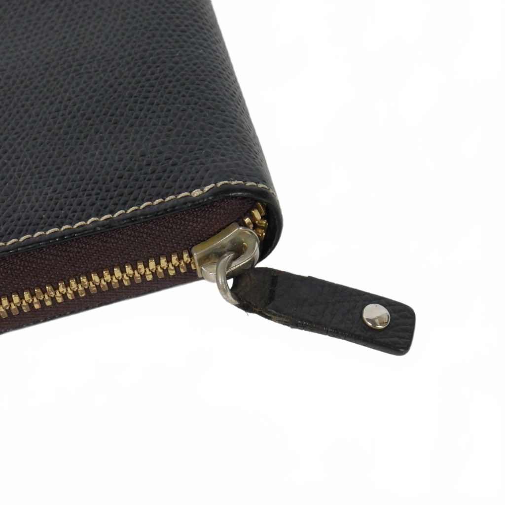 Loewe Anagram Leather Zip Around Wallet Black — view 3