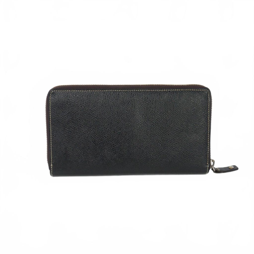 Loewe Anagram Leather Zip Around Wallet Black — view 2