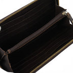 Loewe Anagram Leather Zip Around Wallet Black — view 4