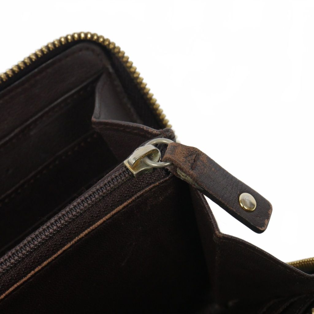 Loewe Anagram Leather Zip Around Wallet Black — view 5