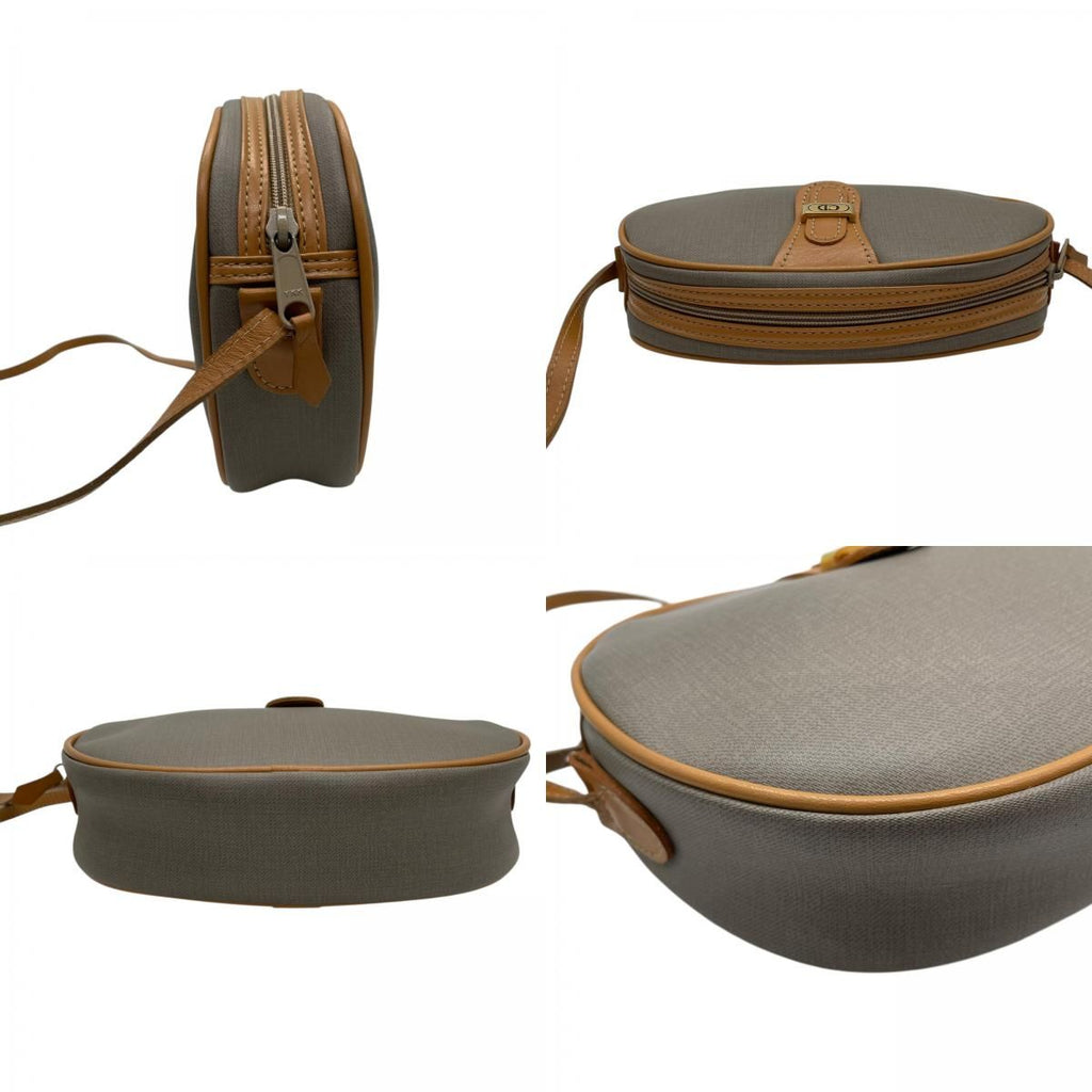 Dior Shoulder Bag Crossbody Available Honeycomb Pattern Leather Gray Brown Gold — view 7