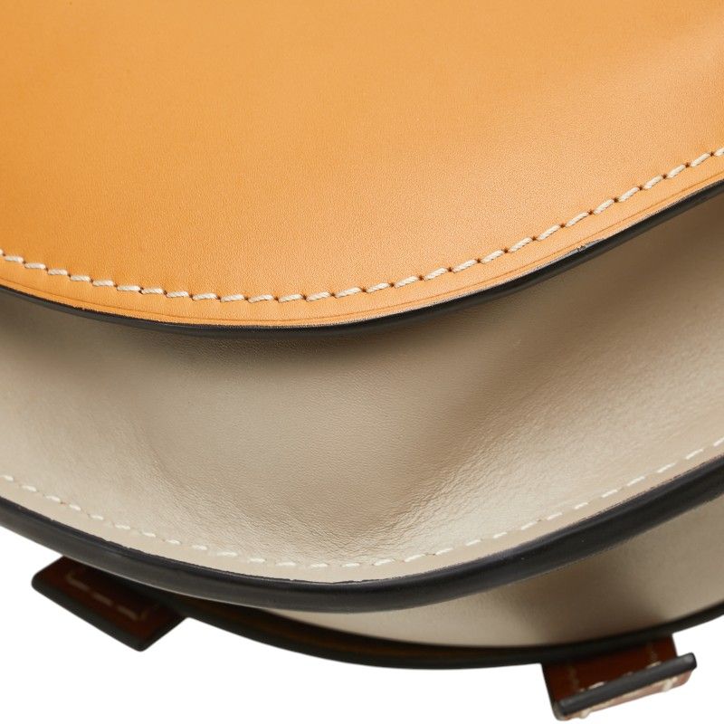 Loewe Anagram Gate Crossbody Shoulder Bag Brown Grey Leather — view 8