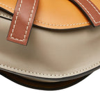 Loewe Anagram Gate Crossbody Shoulder Bag Brown Grey Leather — view 7