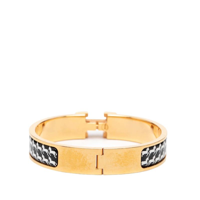 Hermes Click PM Bracelet Gold Multicolor Plated Enamel — view 3