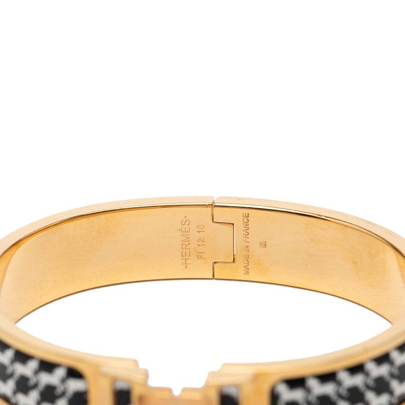 Hermes Click PM Bracelet Gold Multicolor Plated Enamel — view 5