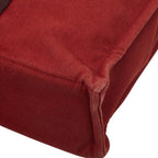 Hermes Fourre Tout MM Tote Red Canvas — view 6