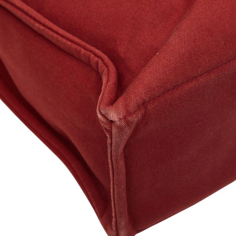 Hermes Fourre Tout MM Tote Red Canvas — view 7