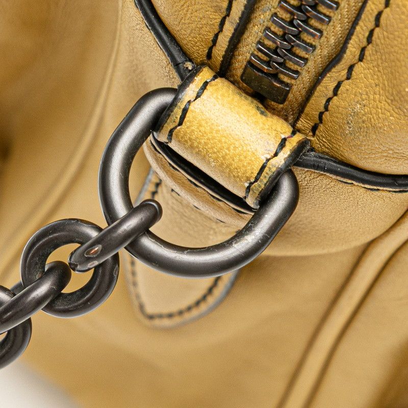 Bottega Veneta Intrecciato Shoulder Bag Khaki Leather — view 5