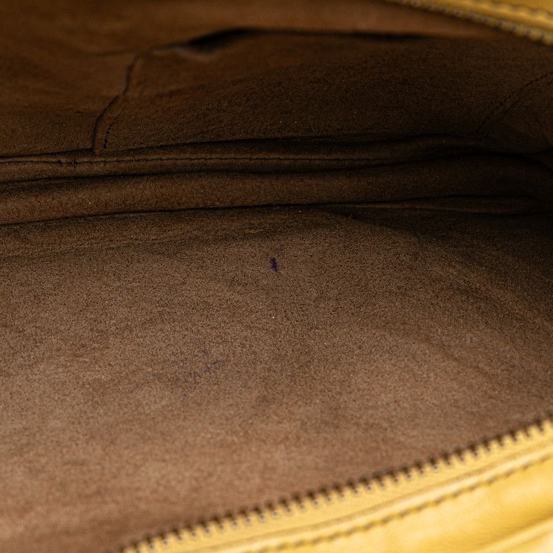 Bottega Veneta Intrecciato Shoulder Bag Khaki Leather — view 8