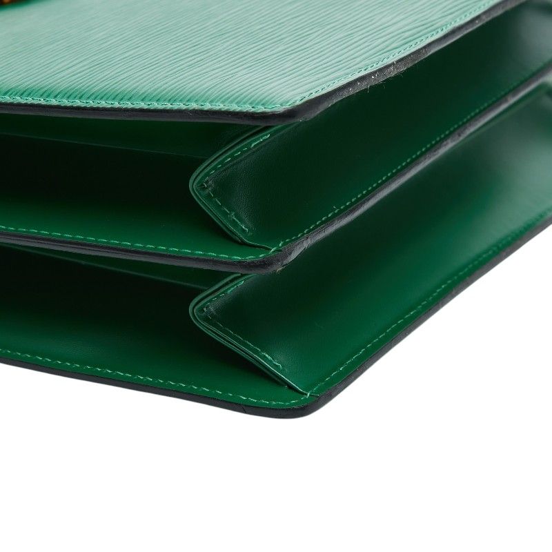 Louis Vuitton Epi Capuchin Crossbody Shoulder Bag Borneo Green Leather — view 5