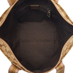 Gucci GG Canvas Handbag Beige Gold — view 9