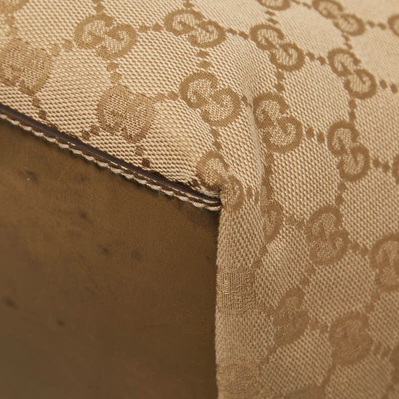 Gucci GG Canvas Handbag Beige Gold — view 5
