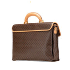 Celine Macadam Business Briefcase Shoulder Bag 2-Way Brown Leather — view 2