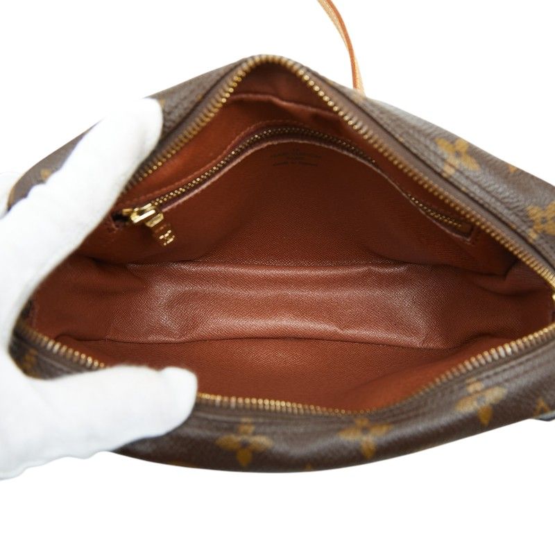 Louis Vuitton Monogram Jeune Fille PM Crossbody Shoulder Bag Brown Leather — view 7