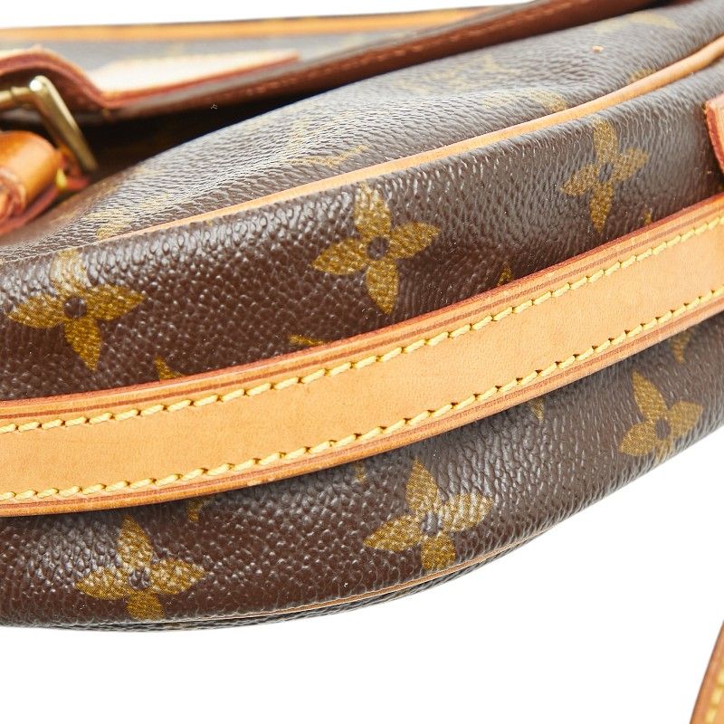 Louis Vuitton Monogram Jeune Fille PM Crossbody Shoulder Bag Brown Leather — view 5