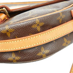 Louis Vuitton Monogram Jeune Fille PM Crossbody Shoulder Bag Brown Leather — view 5