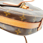 Louis Vuitton Monogram Jeune Fille PM Crossbody Shoulder Bag Brown Leather — view 4