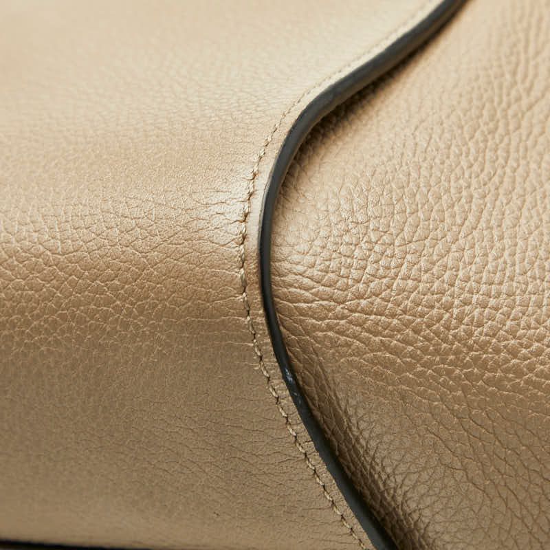 Loewe Anagram Hammock Small Shoulder Bag Drawstring 2-Way Beige Leather — view 4