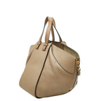 Loewe Anagram Hammock Small Shoulder Bag Drawstring 2-Way Beige Leather — view 2