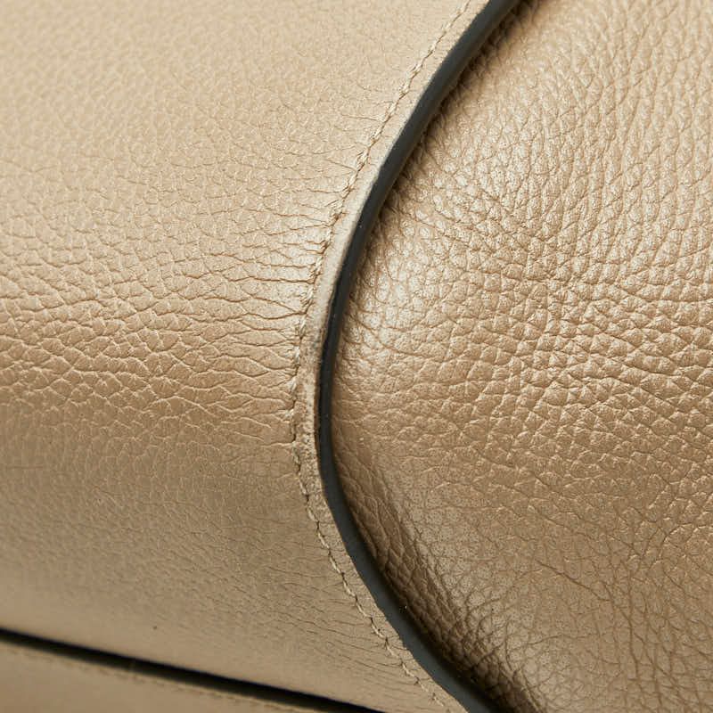 Loewe Anagram Hammock Small Shoulder Bag Drawstring 2-Way Beige Leather — view 6