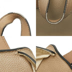 Loewe Anagram Hammock Small Shoulder Bag Drawstring 2-Way Beige Leather — view 8