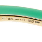 Bottega Veneta Calf Bangle Bicolor Bracelet L Green Light Blue Gold Silver — view 4