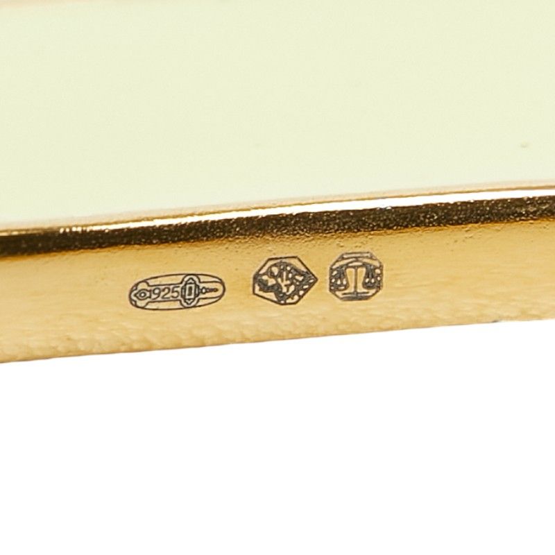 Bottega Veneta Calf Bangle Bracelet s Green Gold Silver Enamel — view 5