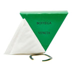Bottega Veneta Calf Bangle Bracelet s Green Gold Silver Enamel — view 6