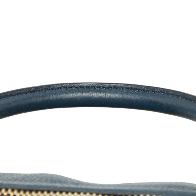 Prada 2-Way Shoulder Bag Navy Vitello Daino Leather — view 8