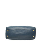 Prada 2-Way Shoulder Bag Navy Vitello Daino Leather — view 3