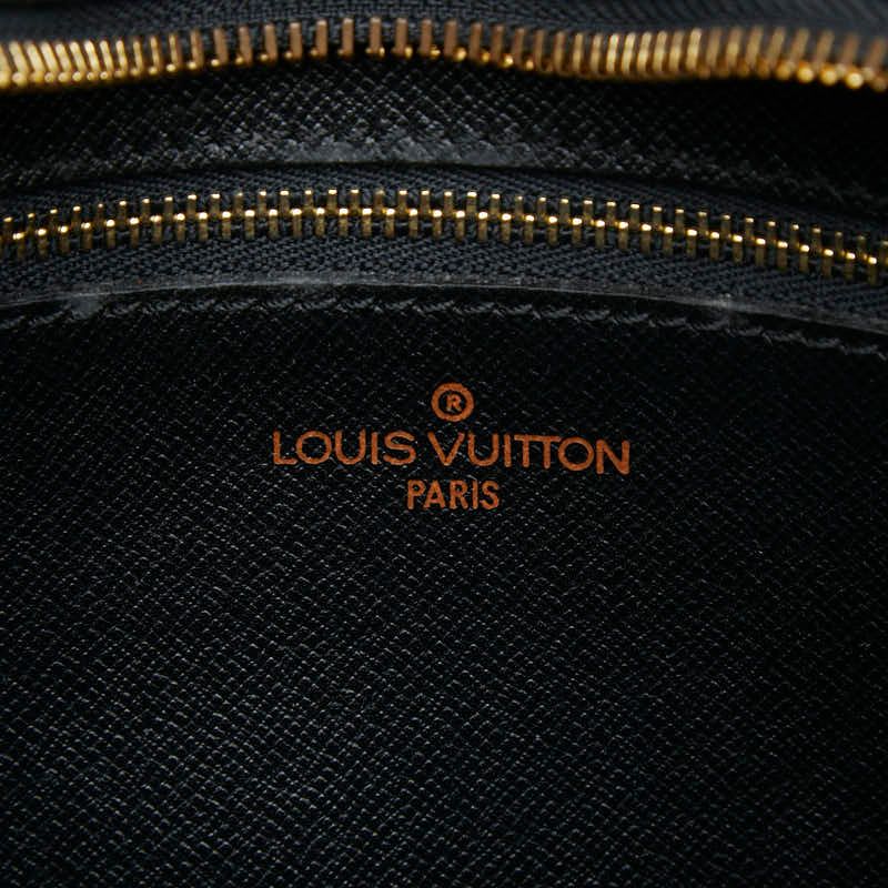 Louis Vuitton Epi Jeune Fille Crossbody Shoulder Bag Noir Black Leather — view 9