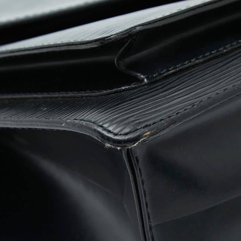 Louis Vuitton Epi Monceau Handbag Noir Black Leather — view 5