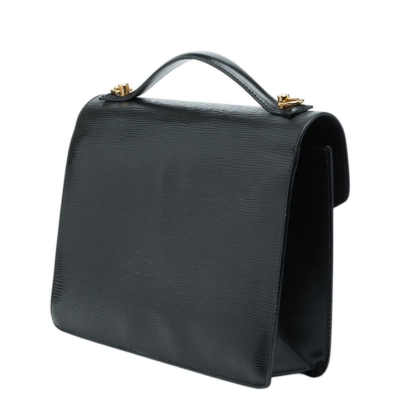 Louis Vuitton Epi Monceau Handbag Noir Black Leather — view 2