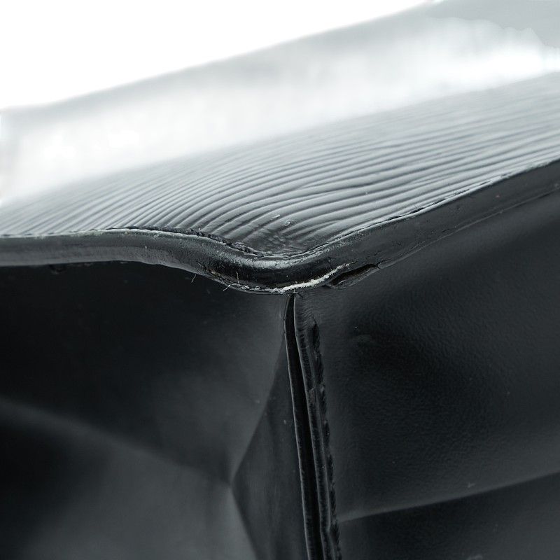 Louis Vuitton Epi Monceau Handbag Noir Black Leather — view 7